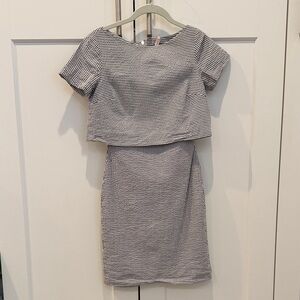 Banana Republic Seersucker Striped Dress